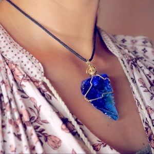 Rare blue volcanic obsidian